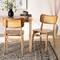 Baxton Studio Tadeo Mid-Century Modern Oak Brown Finished Wood and Rattan 2-Piece Dining Chair Set 239-2PC-13415-ZORO - alternate 8